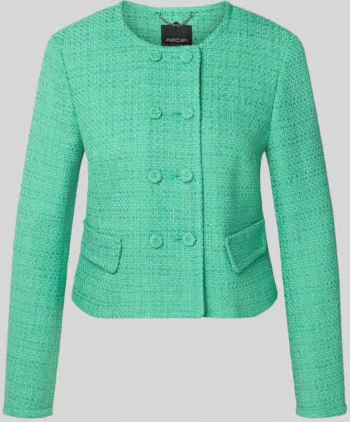 Marc Cain Regular fit blazer met klepzakken