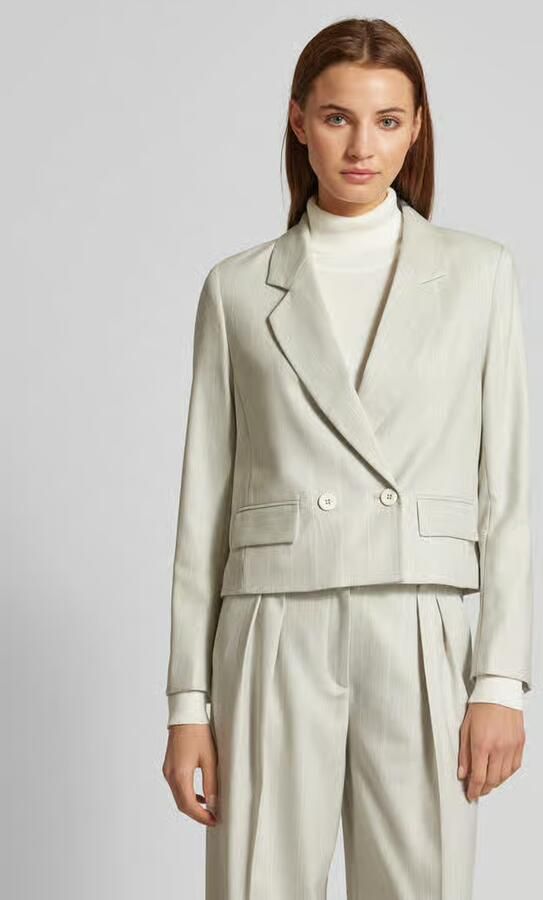 Marc Cain Regular fit blazer met klepzakken - Foto 3