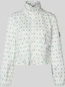 Marc Cain Regular fit blazer met opstaande kraag en tweewegritssluiting