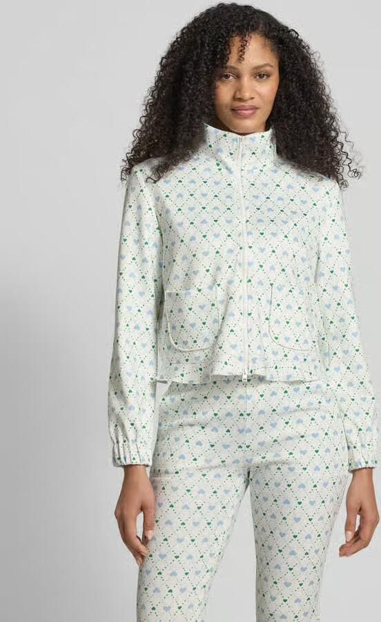 Marc Cain Regular fit blazer met opstaande kraag en tweewegritssluiting - Foto 3