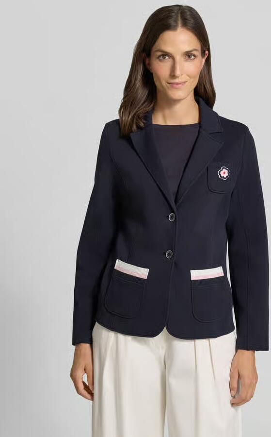Marc Cain Regular Fit blazer met reverskraag - Foto 3