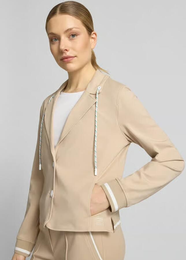 Marc Cain regular fit blazer met steekzakken