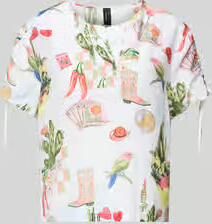 Marc Cain regular fit blouse in all-over look