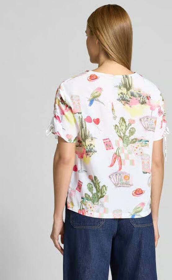 Marc Cain regular fit blouse in all-over look - Foto 3