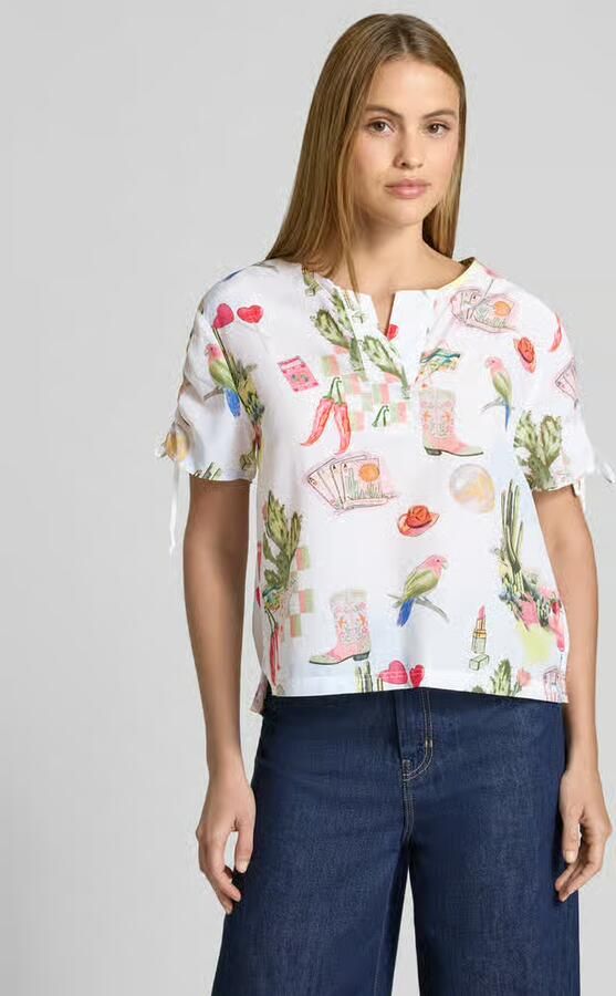 Marc Cain regular fit blouse in all-over look - Foto 2