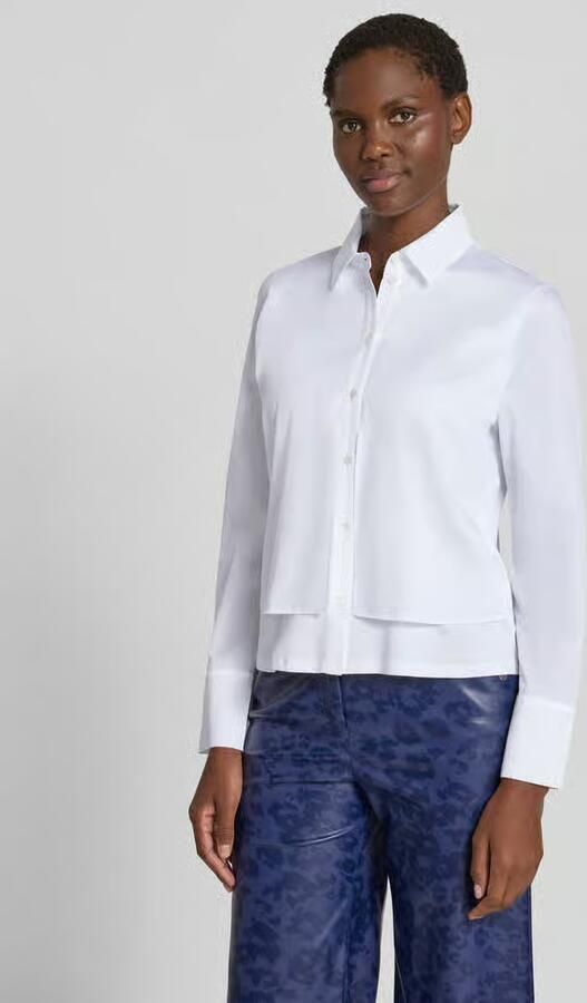 Marc Cain regular fit blouse in laagjeslook - Foto 3