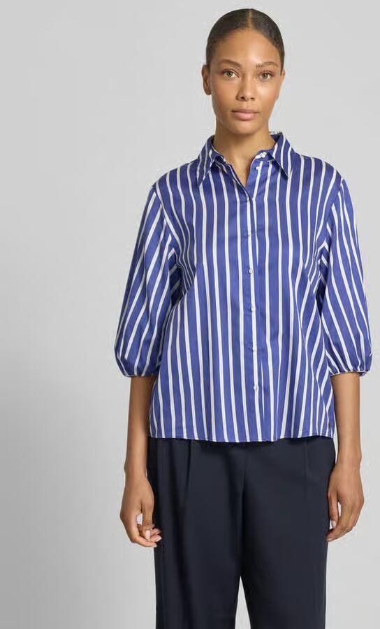 Marc Cain regular fit blouse met 3 4-mouw - Foto 3