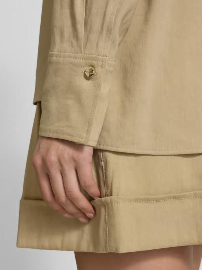 Marc Cain Regular fit blouse met blinde knoopsluiting - Foto 2