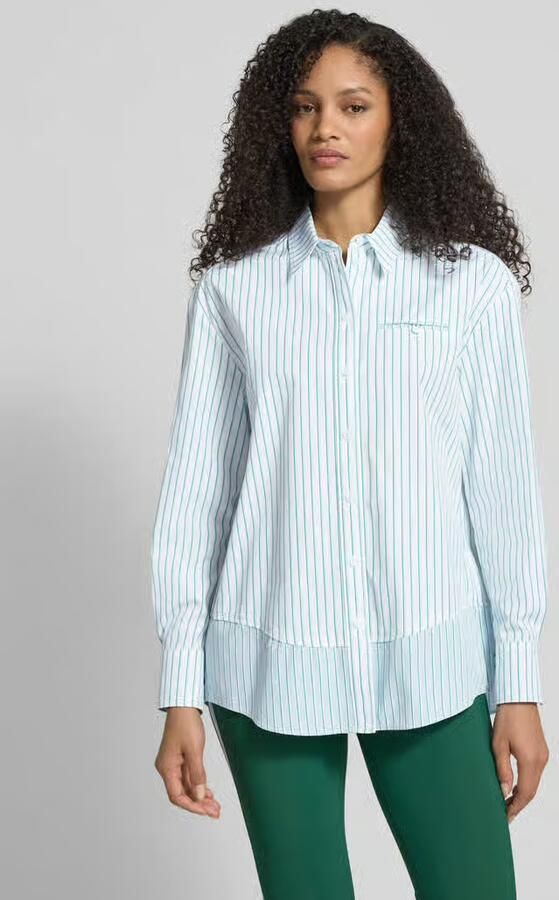 Marc Cain Regular fit blouse met borstzak - Foto 3