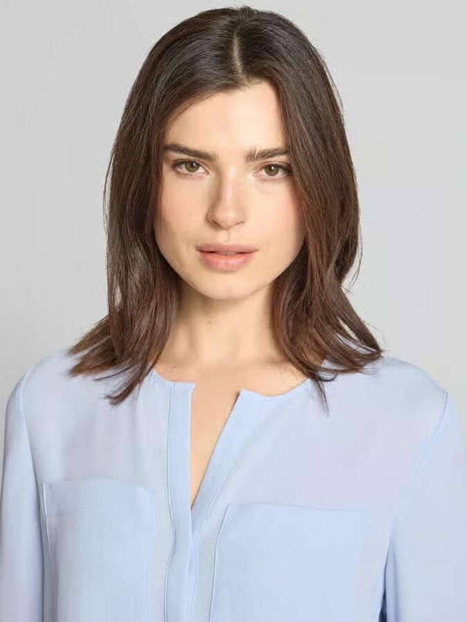 Marc Cain regular fit blouse met borstzakken