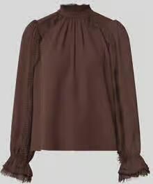 Marc Cain Regular fit blouse met kant