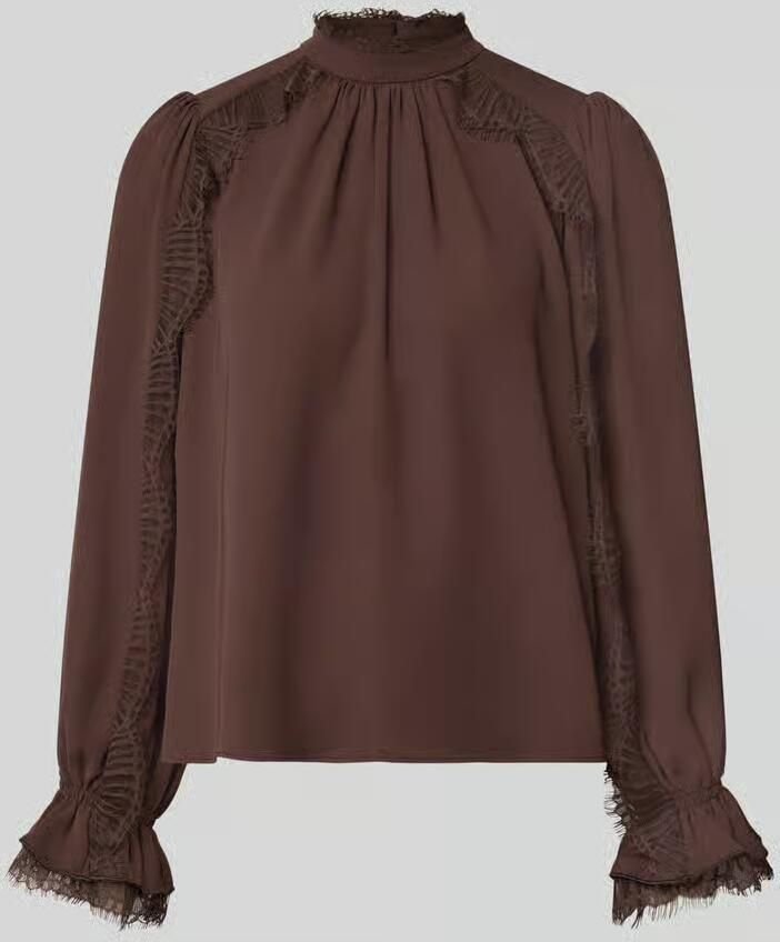 Marc Cain Regular fit blouse met kant