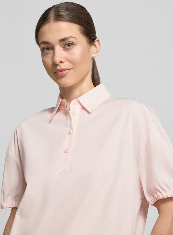 Marc Cain regular fit blouse met polokraag