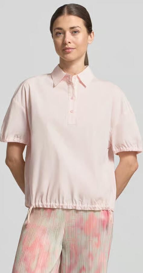 Marc Cain regular fit blouse met polokraag - Foto 4
