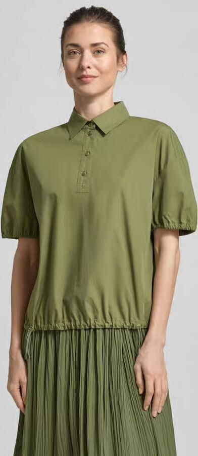 Marc Cain regular fit blouse met polokraag - Foto 4