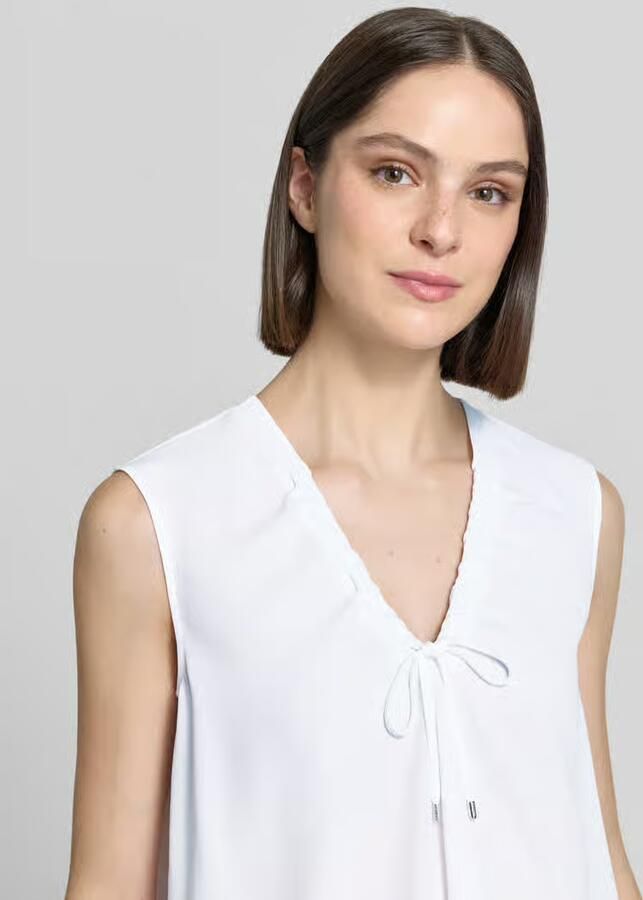 Marc Cain regular fit blouse met sierstrik