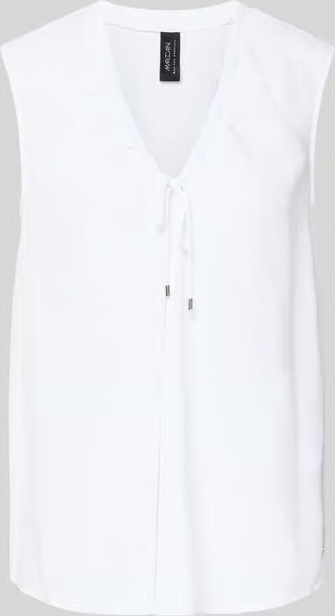 Marc Cain regular fit blouse met sierstrik - Foto 2