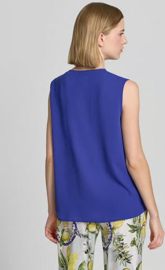 Marc Cain regular fit blouse met sierstrik