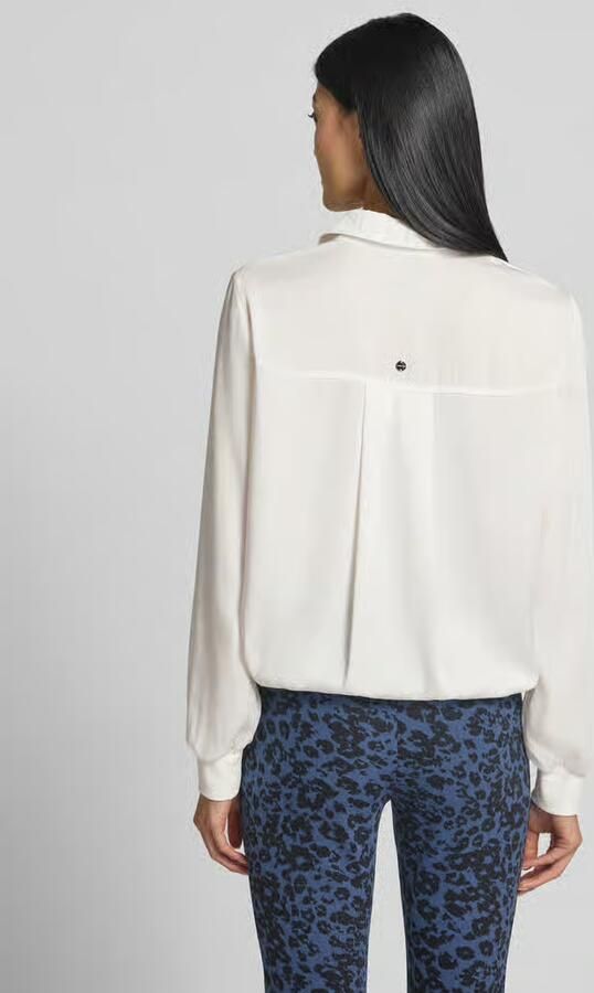 Marc Cain regular fit blouse met tunnelkoord - Foto 2