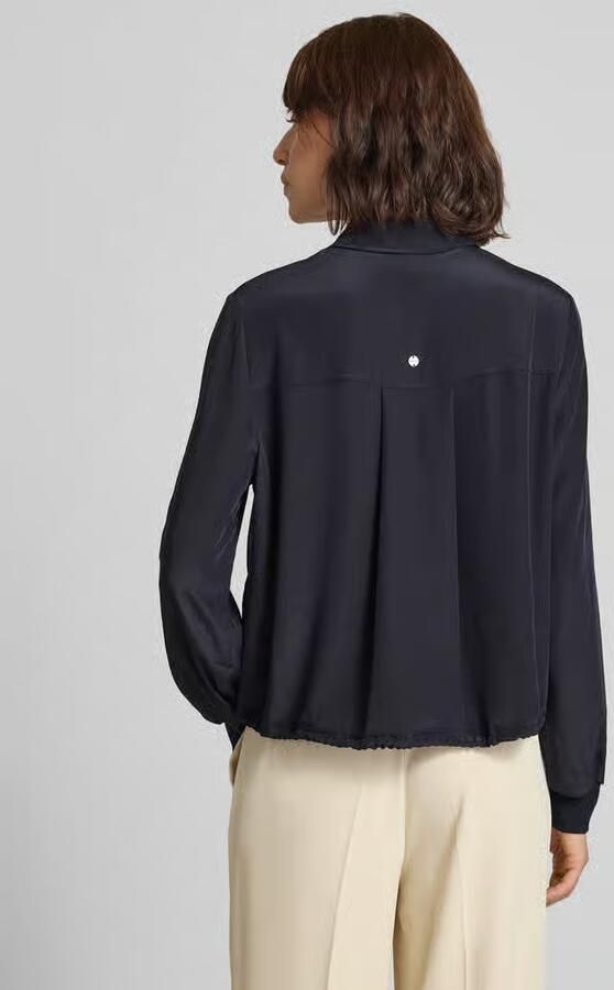 Marc Cain regular fit blouse met tunnelkoord - Foto 2