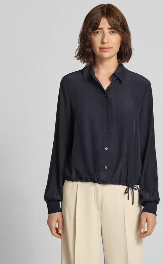 Marc Cain regular fit blouse met tunnelkoord - Foto 3
