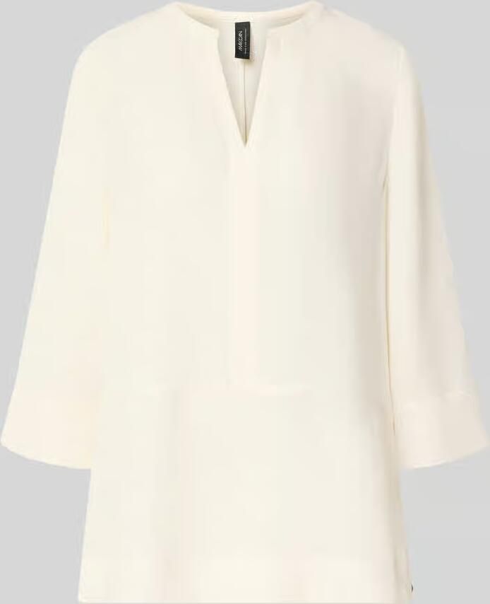 Marc Cain regular fit blouse met V-hals en 3 4-mouw