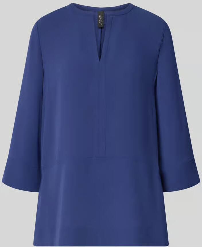 Marc Cain regular fit blouse met V-hals en 3 4-mouw