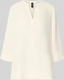 Marc Cain regular fit blouse met V-hals en 3 4-mouw