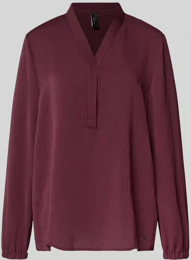 Marc Cain regular fit blouse met V-hals - Foto 2