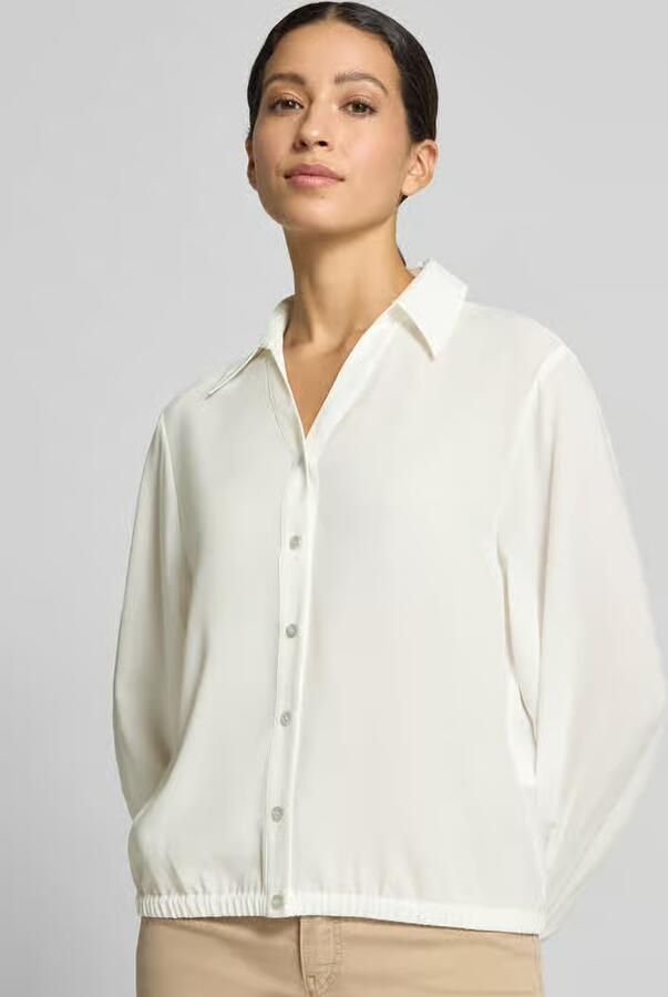 Marc Cain regular fit blouse met V-hals - Foto 2