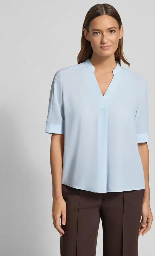 Marc Cain Regular fit blouse met V-hals - Foto 3