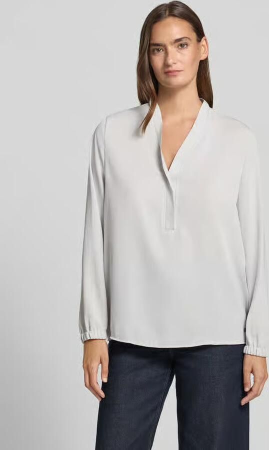 Marc Cain regular fit blouse met V-hals - Foto 2