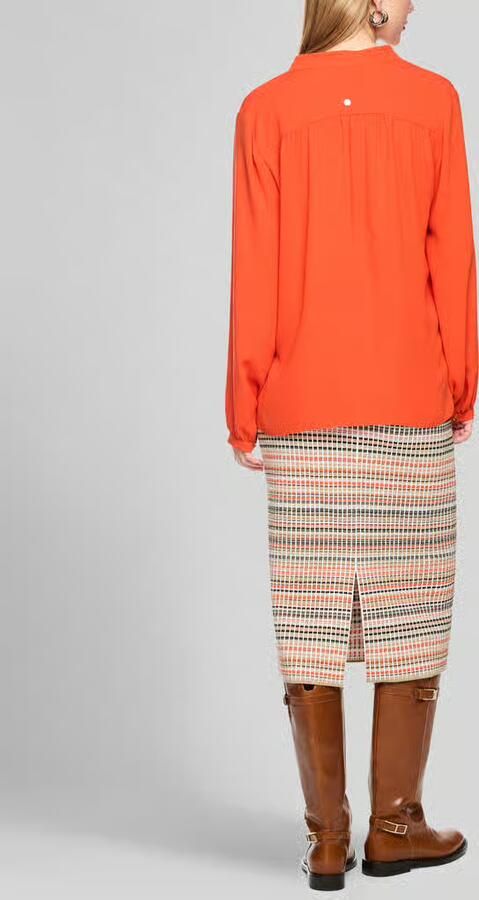 Marc Cain Regular fit blouse met v-hals - Foto 2