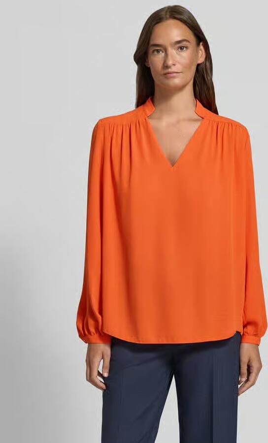 Marc Cain Regular fit blouse met v-hals - Foto 3