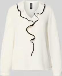 Marc Cain regular fit blouse met volants