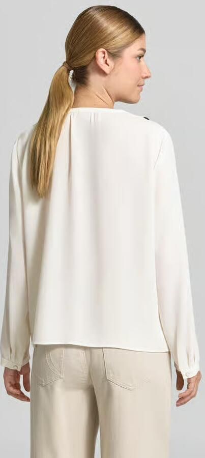 Marc Cain regular fit blouse met volants - Foto 3