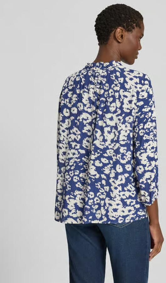 Marc Cain Regular fit blouse van viscose met 3 4-mouw