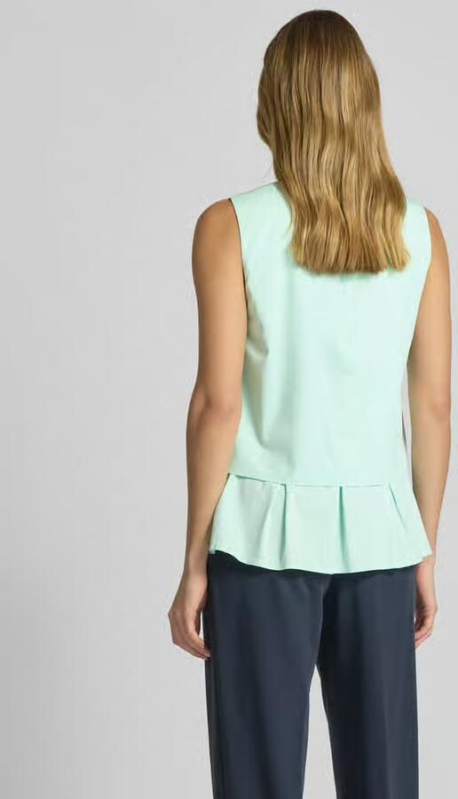 Marc Cain Regular fit blousetop in laagjeslook