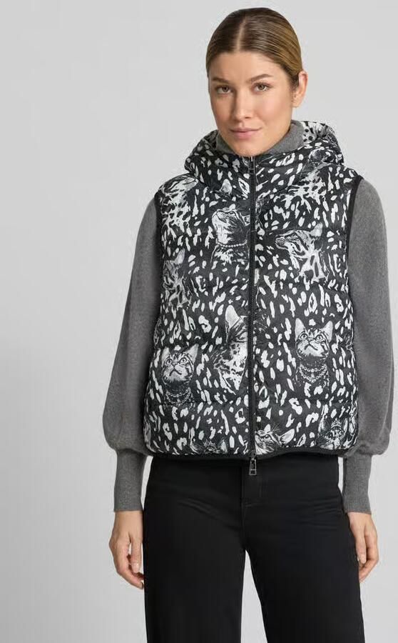 Marc Cain Regular fit bodywarmer met aan twee kanten draagbaar - Foto 3