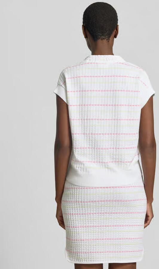 Marc Cain regular fit bovendeel van lyocellmix in tricotlook