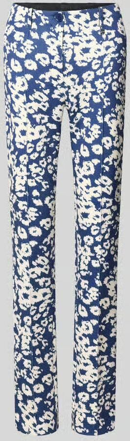 Marc Cain regular fit broek in all-over look - Foto 2