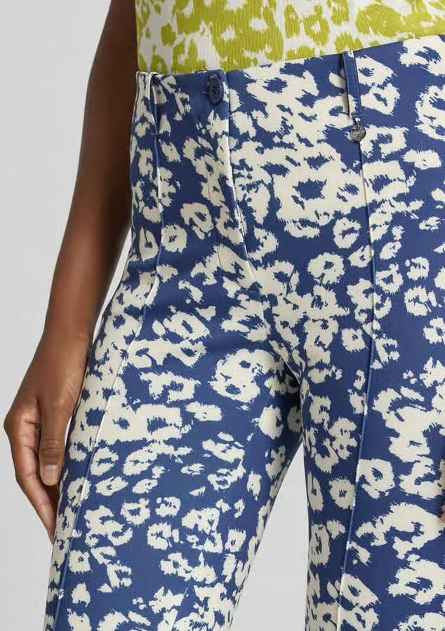 Marc Cain regular fit broek in all-over look