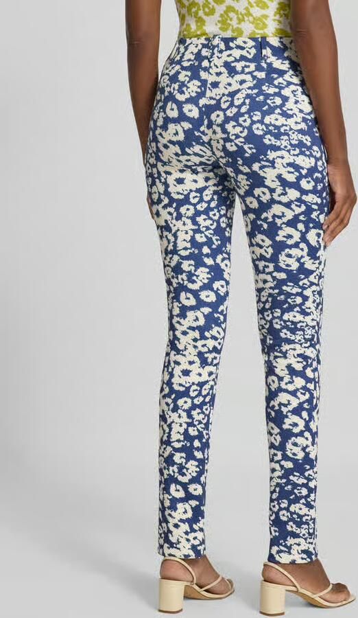 Marc Cain regular fit broek in all-over look - Foto 3