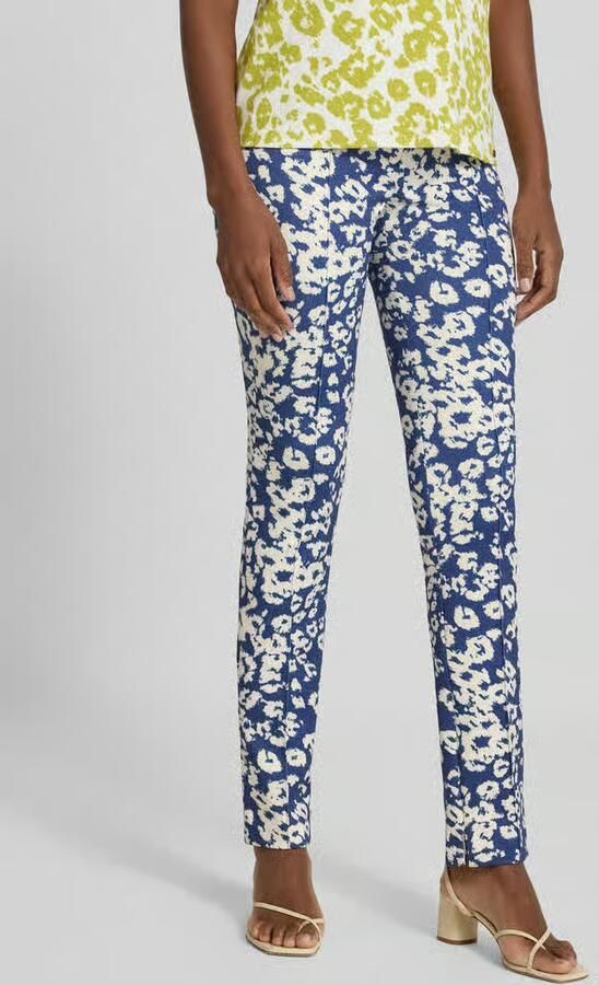 Marc Cain regular fit broek in all-over look - Foto 2