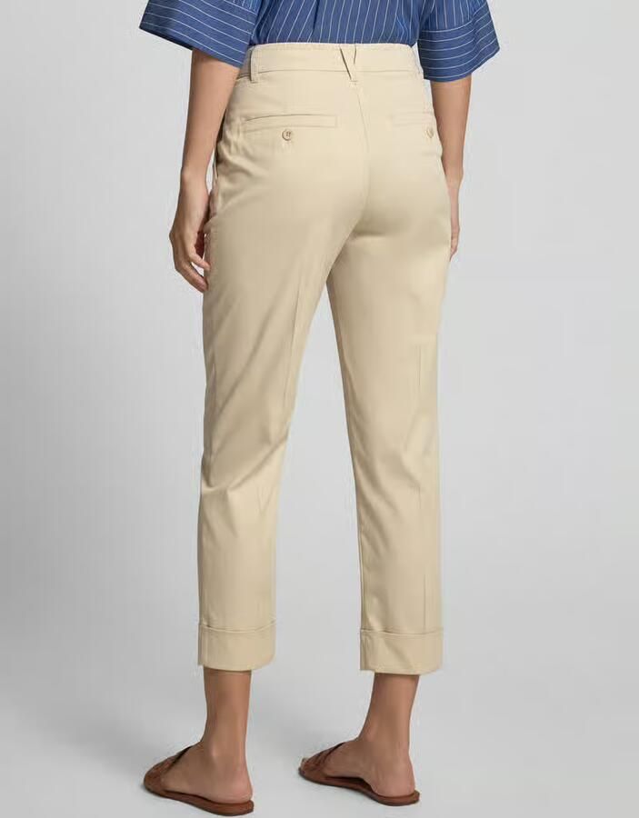Marc Cain Regular fit broek met verkorte pasvorm en steekzakken