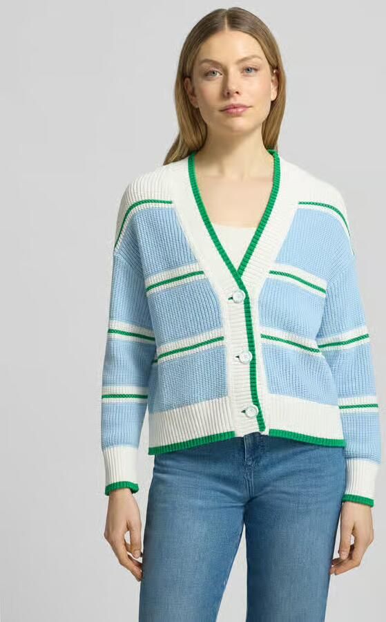 Marc Cain Regular fit cardigan in gebreide look - Foto 4