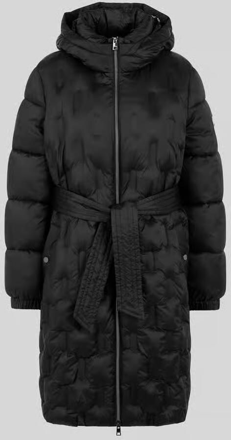 Marc Cain Regular fit gewatteerde mantel met tailleriem 'OUTDOOR'