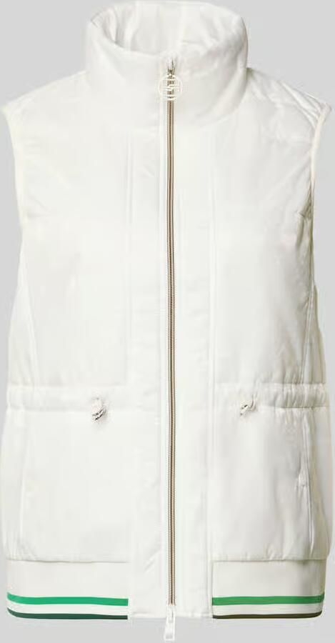 Marc Cain Regular fit gilet in doorgestikte look