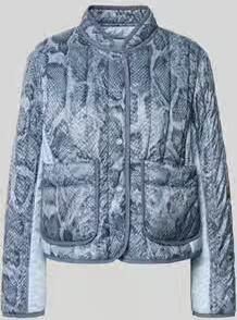 Marc Cain Regular fit jack in stiksels met opstaande kraag