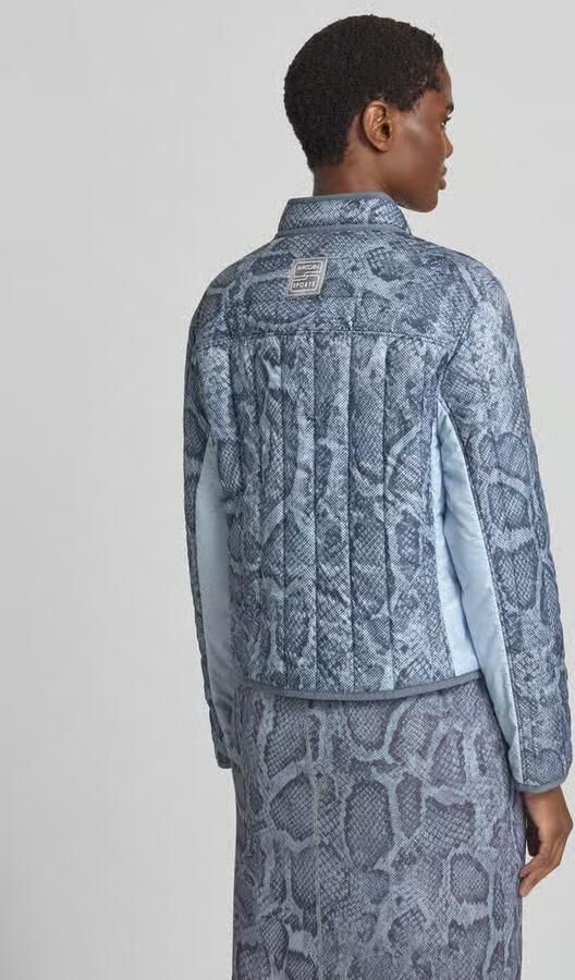 Marc Cain Regular fit jack in stiksels met opstaande kraag - Foto 3